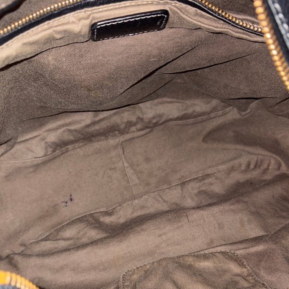 Chloe Black Leather Hobo Bag with Gold Accents - Picture 10 of 12